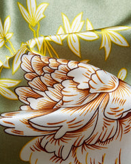 Sexy V-Neck Satin Cami & Shorts Pajama Set with Elegant Floral Print