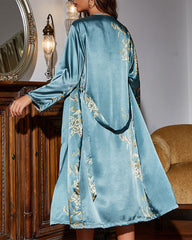 Cozy 2-Piece Loungewear Set – Tie Robe & Nightdress