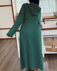 Women’s Long Sleeve Bathrobe – Cozy Casual Robe with Belt