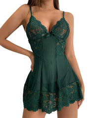 Sexy Lace Babydoll Nightdress for Women