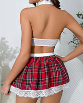 Sexy School Girl Costume Set with Matching G-String