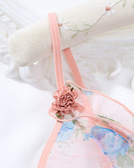 Plus Size Printed See-Through Camisole – Sexy Mesh Nightwear