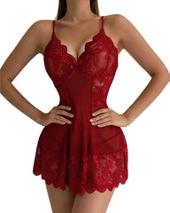 Sexy Lace Babydoll Nightdress for Women
