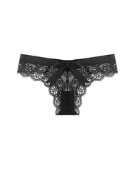 4-Pack Women’s Low-Waist Seamless Breathable Bow Lace Panties