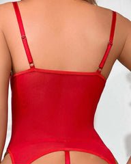 Sexy Garter LingerieMini Teddy Bodysuit (No Stocking)