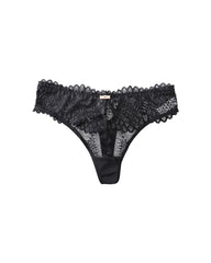 2-Pack Women’s Transparent Hollow Cross Lace Thongs