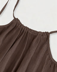 Women's Solid Color Backless Cami NightDress