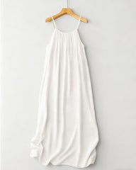 Women's Solid Color Backless Cami NightDress