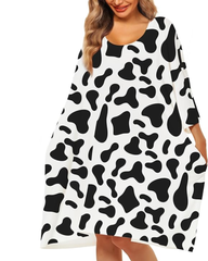 Plus Size Ultra-Soft Oversized Shirt Sleepwear with Pockets