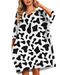 Plus Size Ultra-Soft Oversized Shirt Sleepwear with Pockets