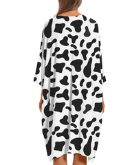 Plus Size Ultra-Soft Oversized Shirt Sleepwear with Pockets