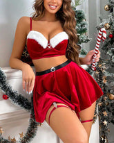 Sexy Christmas Lingerie Costume Set