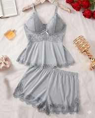 Modal Camisole & Panty Sleepwear Set – Sweet Lingerie for Daily & Holiday Wear