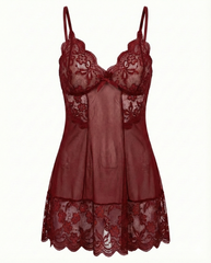 Sexy Lace Babydoll Nightdress for Women