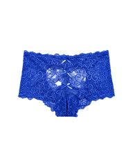 4-Pack Women’s Mid-Waist Lace Underwear with Heart-Shaped Hollow Jacquard Design