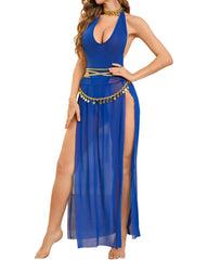 Sexy Uniform Role Play Robe Lingerie Set with Thong