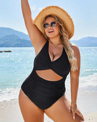 One-Piece Push-Up Tummy Control Swimsuit