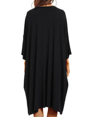 Plus Size Ultra-Soft Oversized Shirt Sleepwear with Pockets