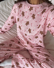 Cozy 2-Piece Christmas Pajama Set – Long Sleeve Top & Pants