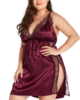 Sexy Plus Size Lace Babydoll – Nightdress with Panty