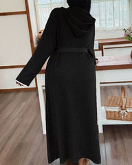 Women’s Long Sleeve Bathrobe – Cozy Casual Robe with Belt
