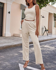 Women's Lightweight Sleepwear 3-Piece Set Sportswear