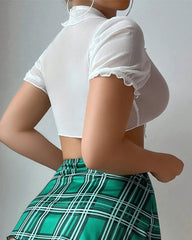 Sexy Schoolgirl Costume Lingerie Set