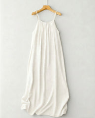 Women's Solid Color Backless Cami NightDress