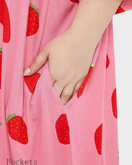 Plus Size Ultra-Soft Oversized Shirt Sleepwear with Pockets