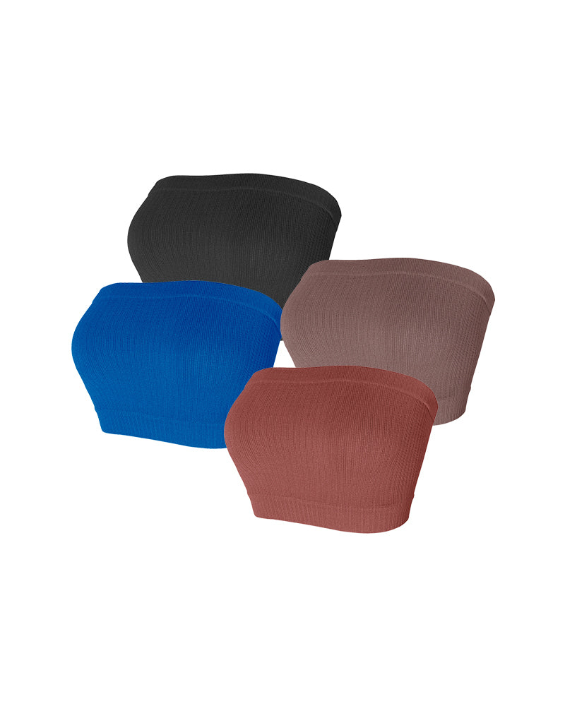Women's solid color tube top