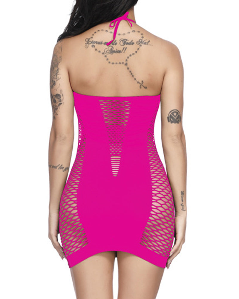 Fishnet Dress Mesh Badydoll Fishnet Bodysuit See Through Chemise