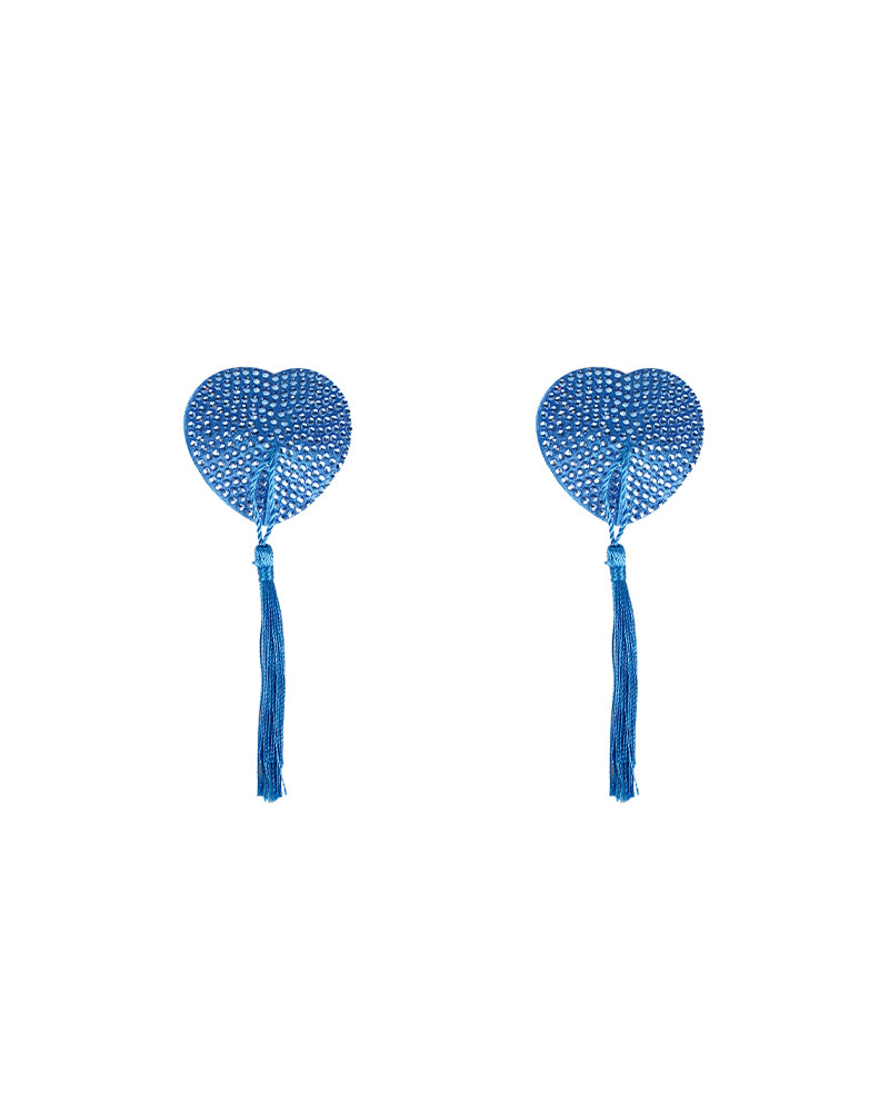 Heart Shape Concealers Sticker Breast Pads Pasties Bra with Tassel