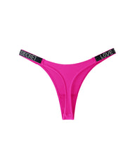 Women's letter rhinestone thongs