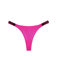 Women's letter rhinestone thongs