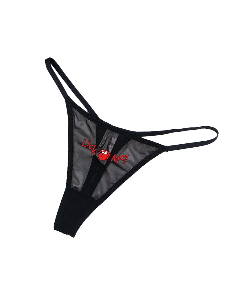 Kisslove Low Rise T-back Mesh Panties