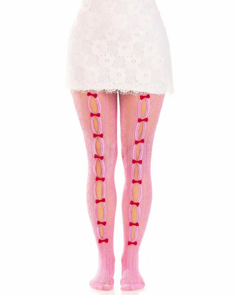Sweetheart Striped Tights