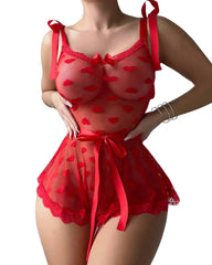 Classic Sexy 2pcs/Set See-Through Mesh Bodysuit And Waist Belt Sexy Lingerie UnderwearOuter