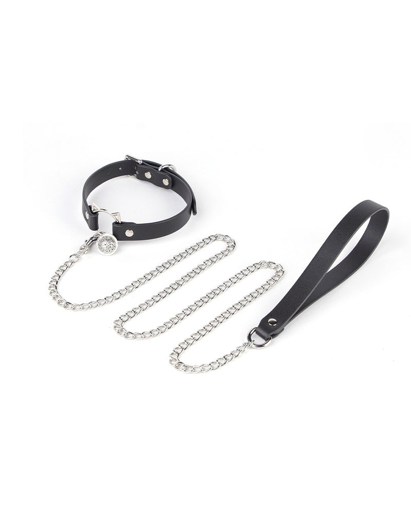 Sexy Metal PU Leather Cat Collar