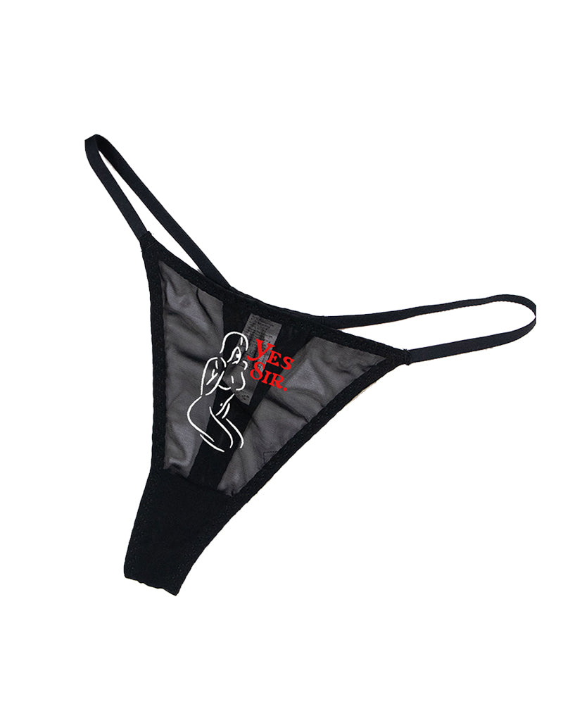 Kisslove Low Rise T-back Mesh Panties