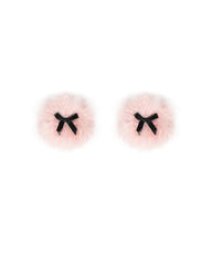 Pink Bow Feather Nipple Covers