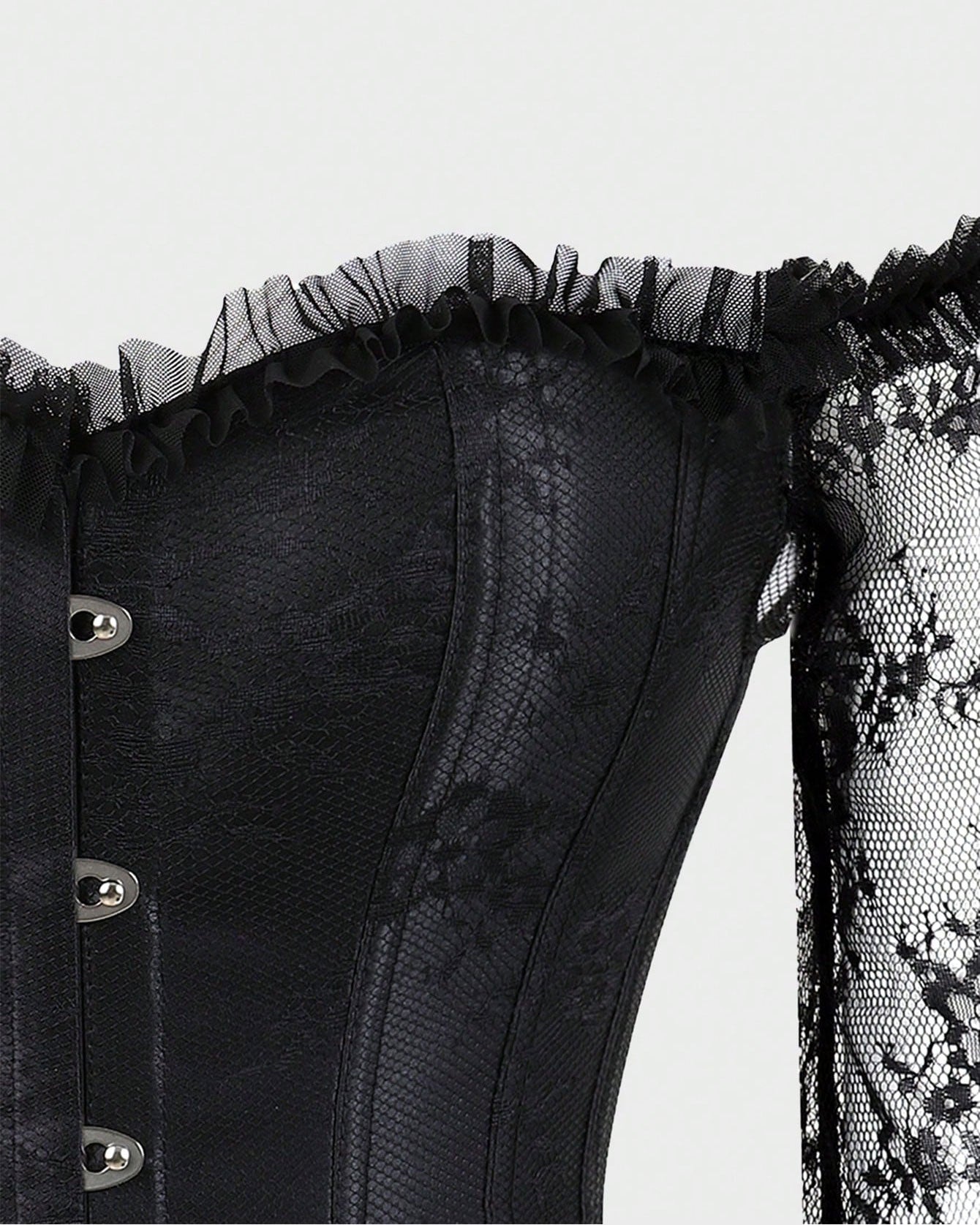 Corset Tops for Women With Lace Sleeves
