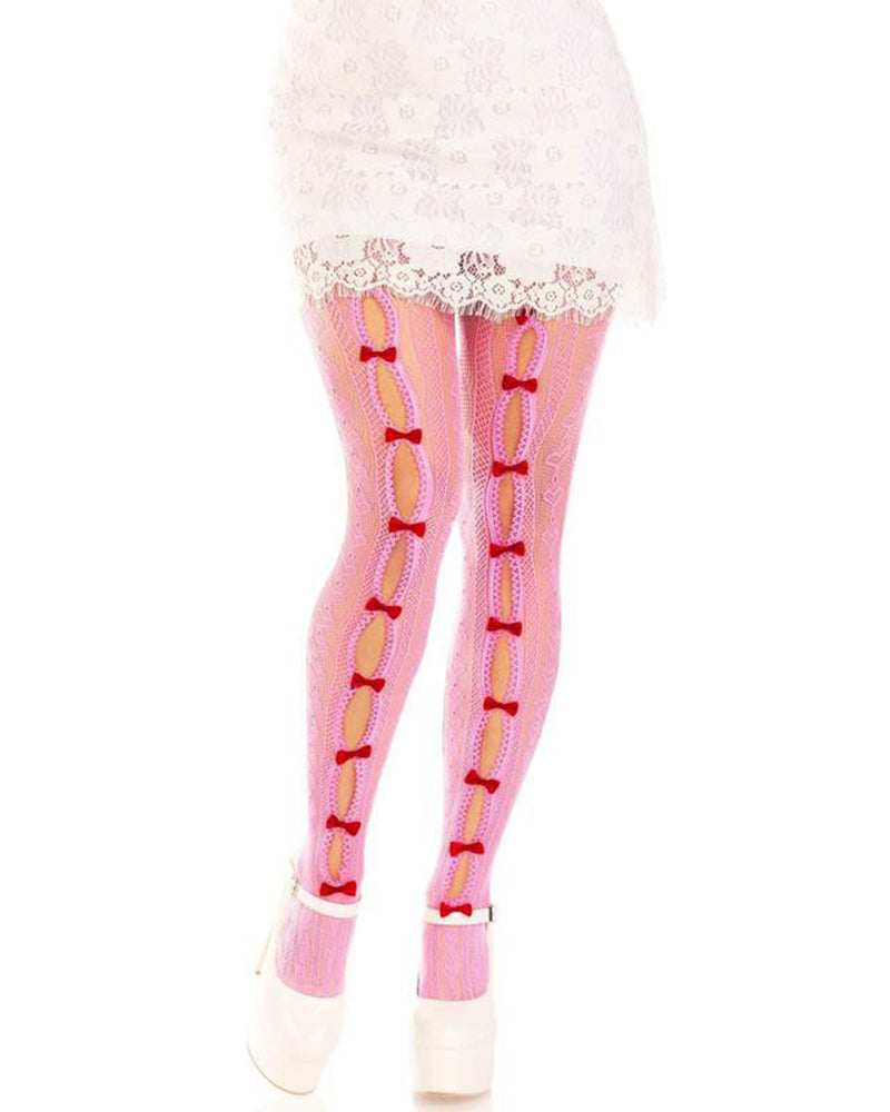 Sweetheart Striped Tights