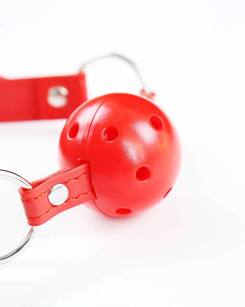 SM alternative sex toys ball gag mouth restraint leather silicone gag