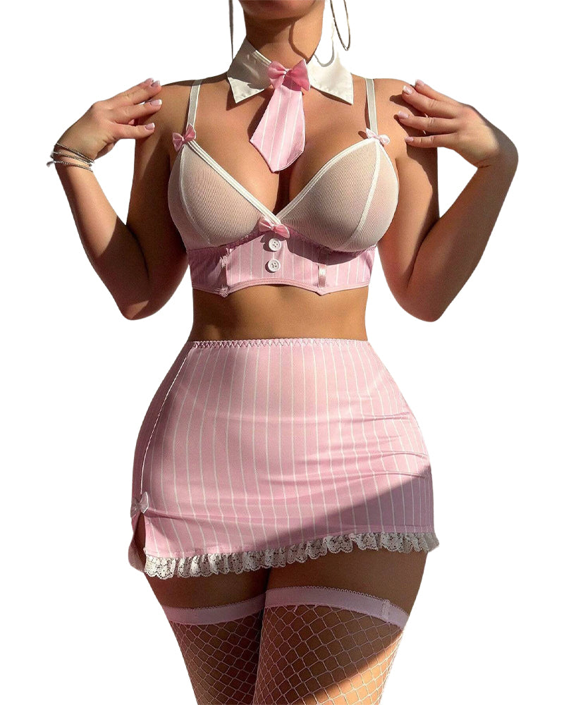 Sexy Secretary Lingerie Set