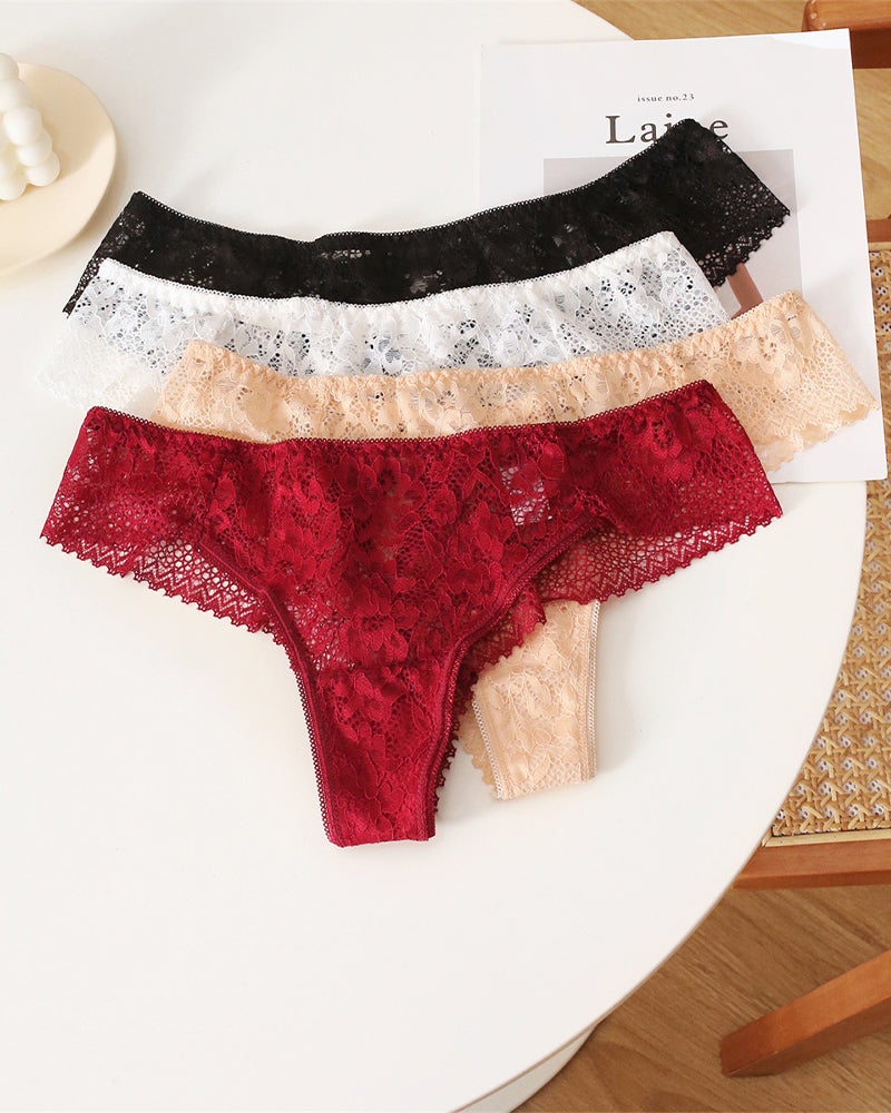 Sexy High-Quality 4sets Lace Ladies' Panties