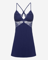 Lace Trim Slit Sleep Dress Babydoll T Shirt Nightgowns