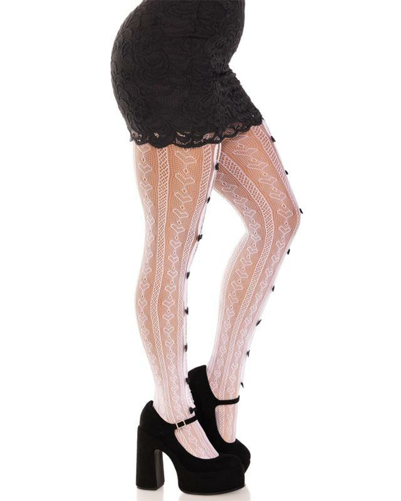 Sweetheart Striped Tights