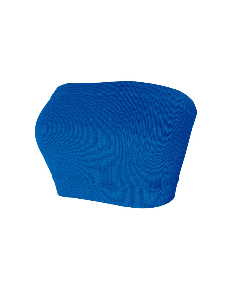 Women's solid color tube top