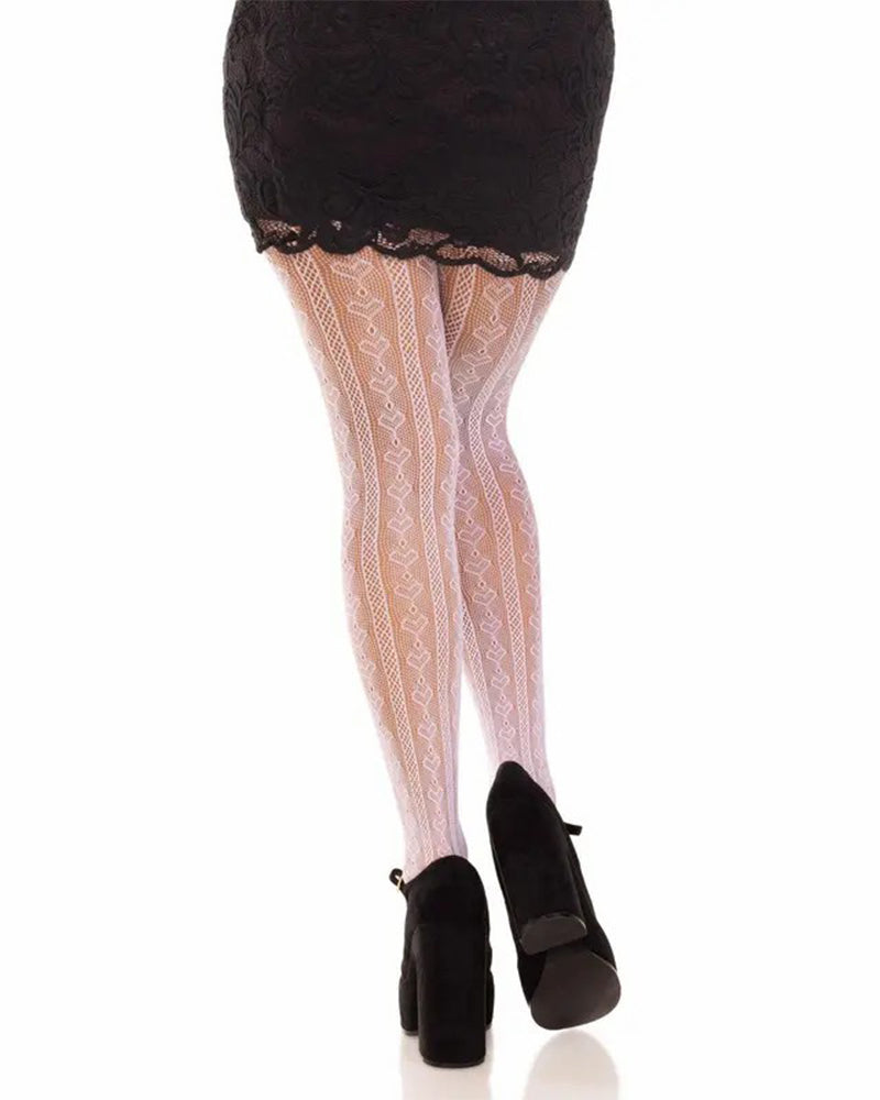 Sweetheart Striped Tights