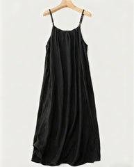 Women's Solid Color Backless Cami NightDress